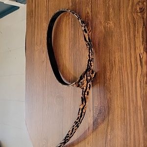 Buffalo leopard print belt